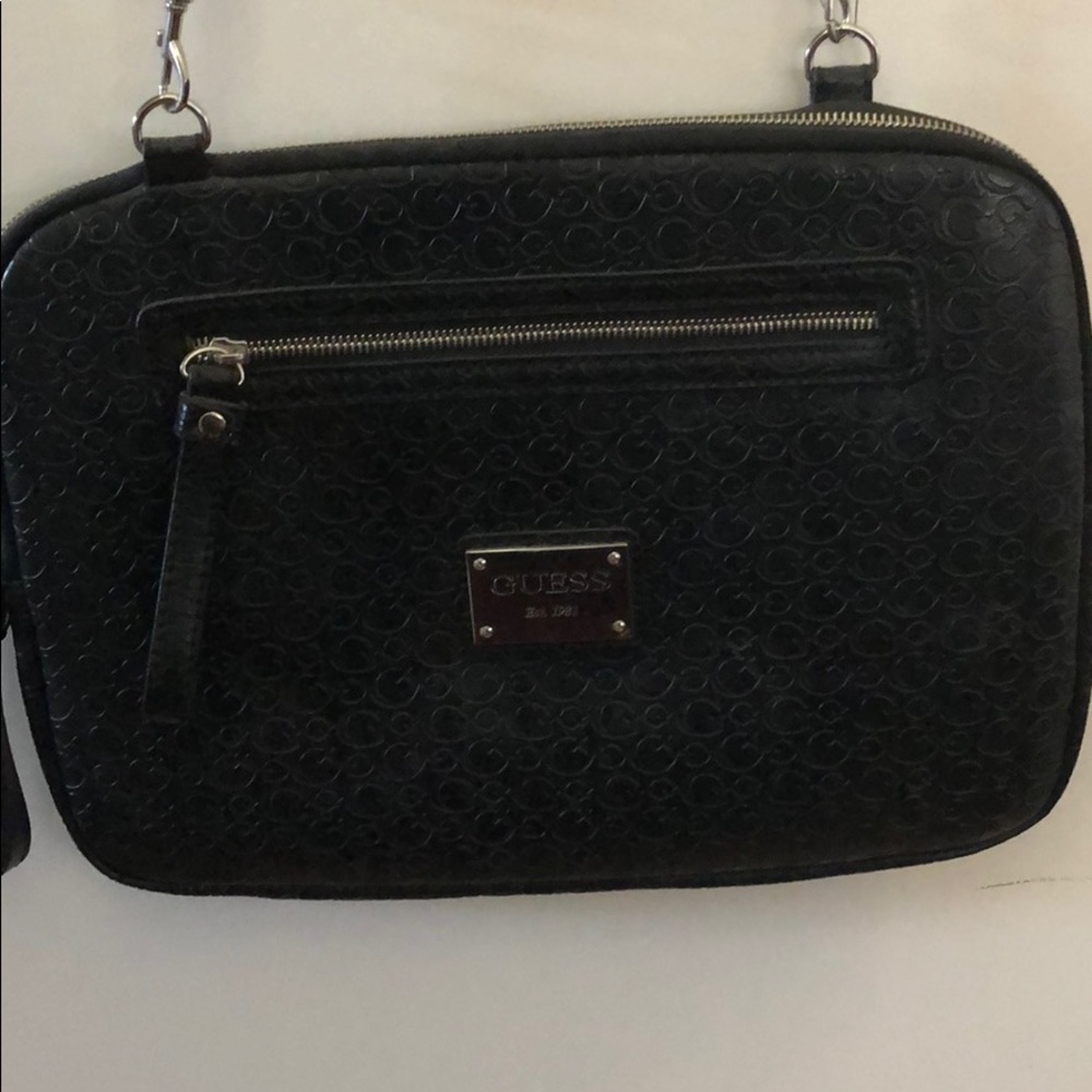 Guess black laptop case,